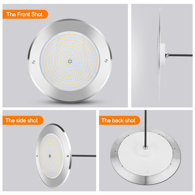 Đèn hồ bơi điều khiển từ xa bằng thép không gỉ 316 gắn bề mặt 42W Đèn hồ bơi AC12/24V RGB