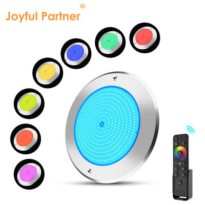 Đèn hồ bơi điều khiển từ xa bằng thép không gỉ 316 gắn bề mặt 42W Đèn hồ bơi AC12/24V RGB