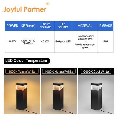 Đèn LED hình vuông ngoài trời cho bãi cỏ HOÀN THÀNH Trình điều khiển IP65 Chống nước 16.6W Với bảo hành 2 năm