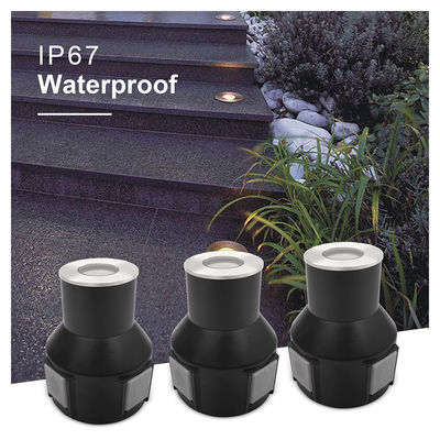 3W IP67 Đèn cầu thang vườn RGB3in1 Ống nhôm Ống mặt trước thép không gỉ Với bảo hành hai năm