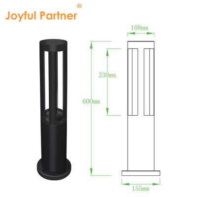 Sản phẩm bán nóng IP65 chống nước Villa Landscape Column Lamp 10W Die-Cast Aluminium 220v với ánh sáng 360 độ cho con đường