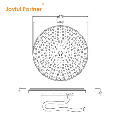 AC12V Ultrathin LED Panel Swimming Light 6W 10W 18W 25W 35W Thay thế dễ dàng Phân tán nhiệt điều chỉnh