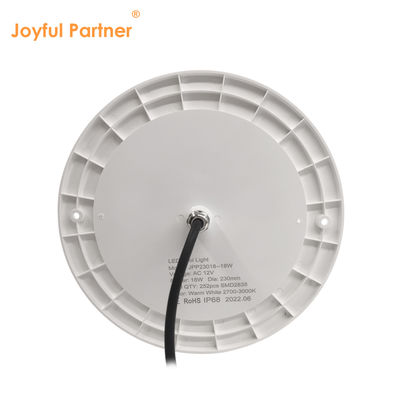 Nhựa đầy reflector hồ bơi ánh sáng 160mm DC12V 10W hoàn toàn nhựa SMD2835 108pcs RGBW màu điện áp không đổi