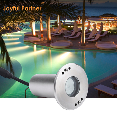 Đèn LED Mini Waterproof Recessed Marker 1W 12V DC 8° góc chùm hẹp IP68 Ánh sáng cảnh quan ngoài trời
