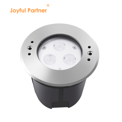 DIA 118mm IP68 304 thép không gỉ Đèn LED dưới nước màu trắng ấm áp 3W DC24v với tay đeo nhựa