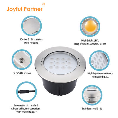 Bể bơi Đèn dưới nước 20W IP68 316 thép không gỉ Với điều khiển DMX