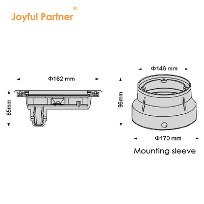 24 Volt 6W 12W Stainless Steel 316 LED Đèn dưới nước với màu trắng mát mẻ Với tay áo gắn nhựa cho hồ bơi