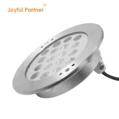 Đèn dưới nước nhúng DC24V 18W RGB 316 thép không gỉ IP68 với điều khiển từ xa và biến áp
