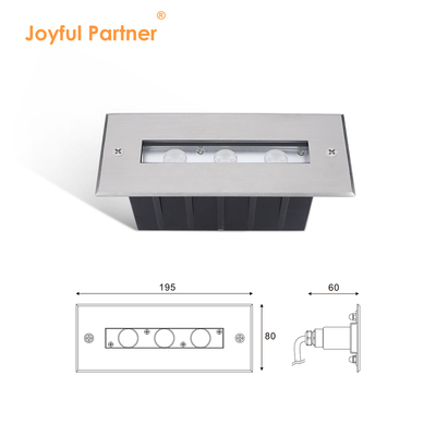 SS316L Đèn dưới nước Đèn hồ bơi tuyến tính Đèn LED trắng ấm Đèn dưới lòng đất