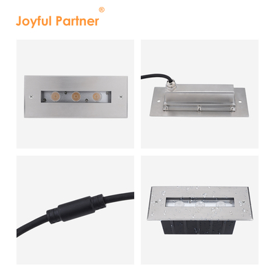 SS316L Đèn dưới nước Đèn hồ bơi tuyến tính Đèn LED trắng ấm Đèn dưới lòng đất