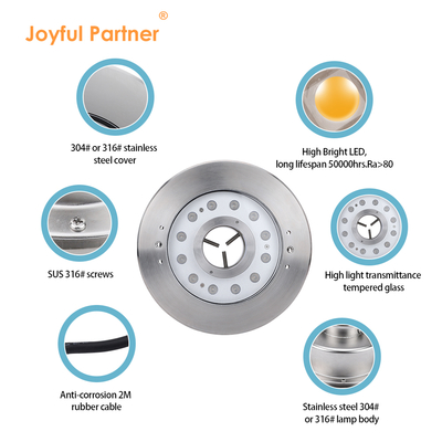 ĐÈN LED RGB FOUNTAIN 12W 18W CHỐNG NƯỚC IP68 CÔNG SUẤT CAO CÓ CHỨNG NHẬN CE ROHS