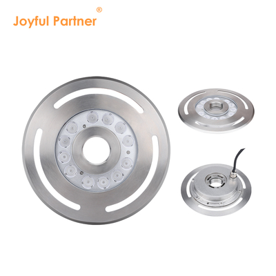 Ánh sáng suối dưới nước LED IP68 12W 24W 36W Đám ấm trắng xanh RGB Stainless Steel 316L Với đường kính 285mm