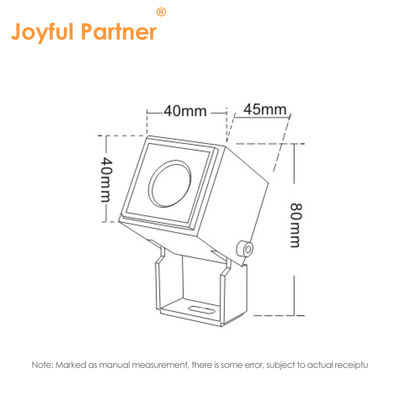 Joyful Partner LED Quadrat Projector ánh sáng 1W LED màu duy nhất 3000K DMX512 có thể tắt với chùm hẹp