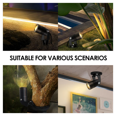 Joyful Partner Led Garden Spotlights ngoài trời 6W COB DC12V / DC24V 3000K Đen ấm cho lối đi đường lối vườn