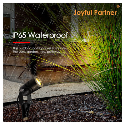 Joyful Partner Led Garden Spotlights ngoài trời 6W COB DC12V / DC24V 3000K Đen ấm cho lối đi đường lối vườn