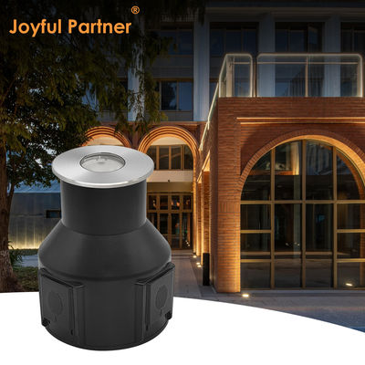 Đèn dưới lòng đất IP67 nhúng điện áp thấp 1W 3W 3000K DC24v hình vuông tròn với vỏ trước thép không gỉ