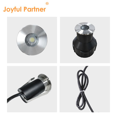 Đèn âm đất chôn ngầm 3 Watts Đường kính 55mm CRI 85/90 DC24V Vật liệu nhôm Ống kính bất đối xứng cho Bãi đỗ xe