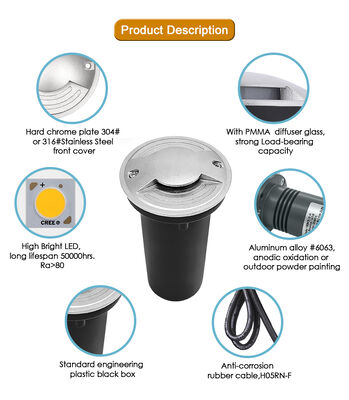 IP67 LED Walk Over Underground Light 1W 2W 3W One Two Four Ways Underground Light Đèn dưới lòng đất