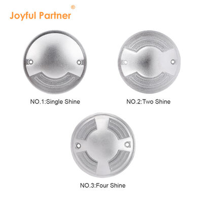 Water Proof Side Step Light DC24V 3W DIA70MM Recessed Warm White One Two Four Side View