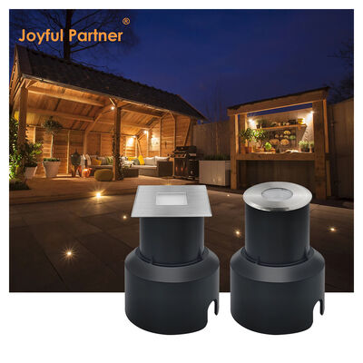 IP67 đèn LED Đèn mặt đất 1W 2W 3W Phân loại vuông SS Tấm kính lạnh không có ống kính