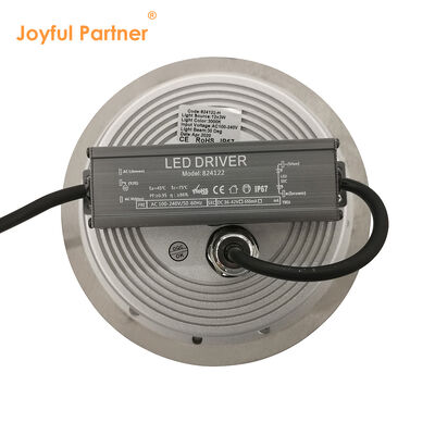 Đèn LED dưới lòng đất IP67 nhôm 12W 24W 36W DIA185MM Với ống kính không đối xứng