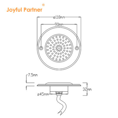 316 Stainless Steel LED PAR56 Pool Light Nhựa chứa IP68 Bể bơi đèn LED