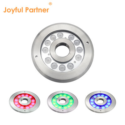 LED 12V 24V Phố phun nước Ánh sáng dưới nước IP68 Thép không gỉ RGB Cấu trúc phun nước Kiểm soát bên ngoài