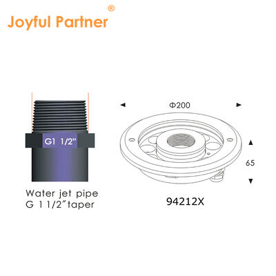 Ánh sáng đài phun nước LED DMX 512 ốp lồng ốp lắp IP68 12W 24W RGB Stainless Steel Water Jet