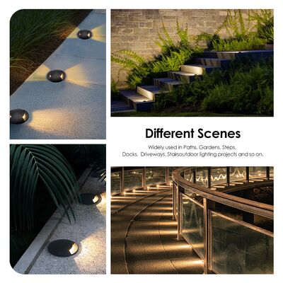 Đèn nhìn bên mặt đất LED 1W 3W 12V-24VDC Nhôm tinh khiết 6063#