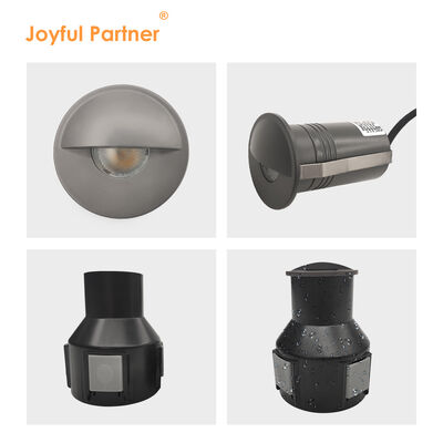 Ánh sáng LED 1W 2W thép không gỉ 316 nắp mặt trước 100-240VAC DIA 55MM Với hộp đằng sau nhựa