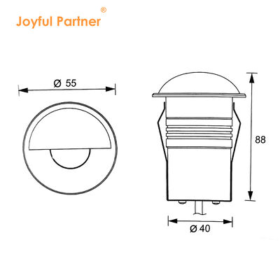 Đèn lên đất IP67 CE chống nước 316 thép không gỉ Trim DC 24V cho sân vườn