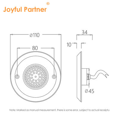 Đèn hồ bơi LED DC12V 42W Dày 10MM Tích hợp SMD 2835 RGB Thay đổi màu sắc Đổ đầy nhựa với Vật liệu thép không gỉ