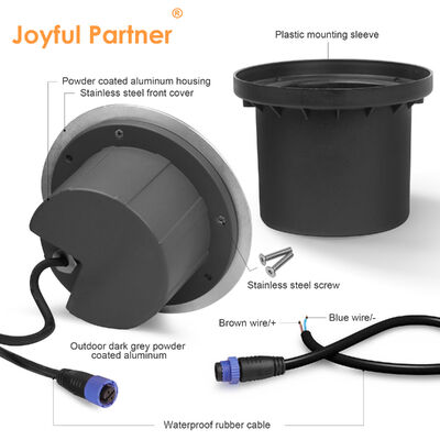 Drive Over light 1/2/4-Side Side-Emitting 8W CREE COB LED Durable Aluminum Housing for Outdoor Sidewalk Use