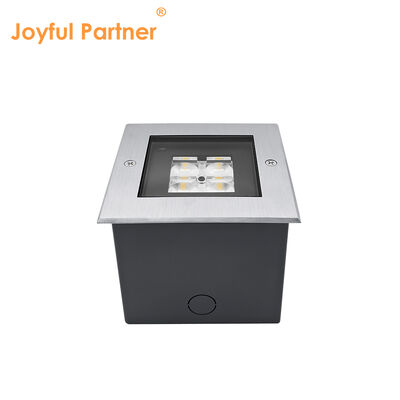 Square Inground Deck Uplight 125 * 125MM ADC12 Die-Casting Aluminium Housing High SMD LED với thiết kế chống chói sâu