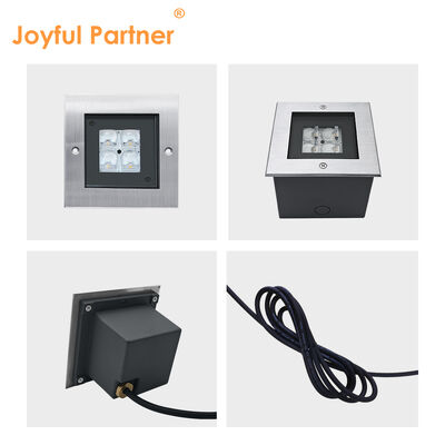 Square Inground Deck Uplight 125 * 125MM ADC12 Die-Casting Aluminium Housing High SMD LED với thiết kế chống chói sâu