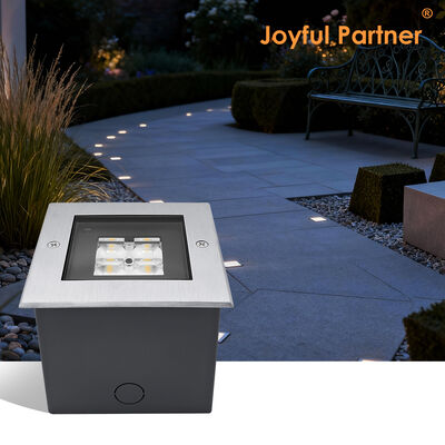 Square Inground Deck Uplight 125 * 125MM ADC12 Die-Casting Aluminium Housing High SMD LED với thiết kế chống chói sâu