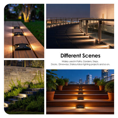 Đèn đường phát sáng hai mặt mỏng, nhìn một hoặc hai mặt, IP67, lắp nổi, SMD2835 LED, 100*100MM, Nhôm nguyên chất 6063