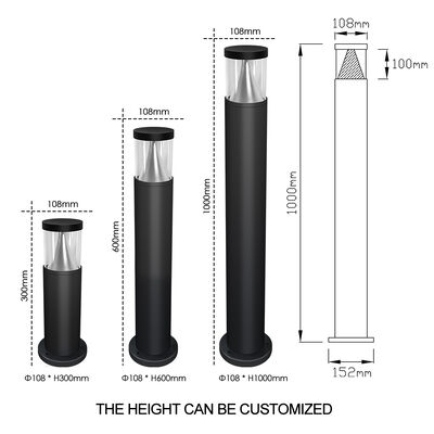 Ánh sáng sân vườn LED với góc chùm 120 ° Aluminium đúc đúc bền cho sân bên vỉa hè