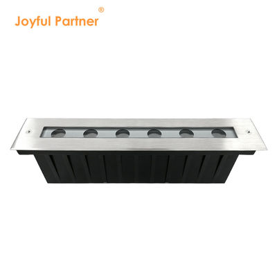 Ánh sáng LED trắng ấm áp dưới lòng đất SUS 316 6W 12W Đèn đường thẳng vườn