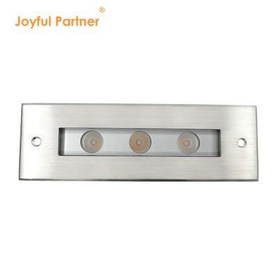 Ánh sáng LED trong mặt đất DC24V 3W 6W 3000K #316 SS IP67 Độ dài tuyến 195MM + Kính nóng