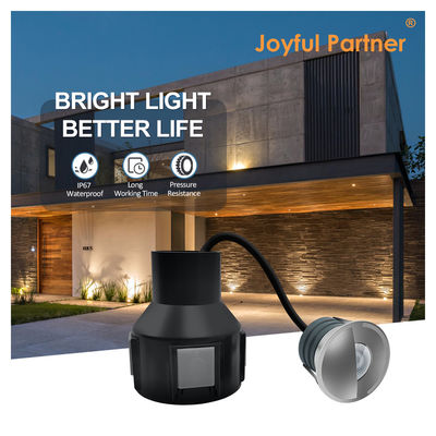 Đèn âm đất LED 1W 2W DC12/24V IP67 Vỏ nhôm Mặt che thép không gỉ Đổ đầy nhựa