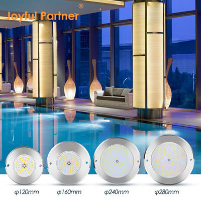 Đèn hồ bơi điều khiển từ xa bằng thép không gỉ 316 gắn bề mặt 42W Đèn hồ bơi AC12/24V RGB