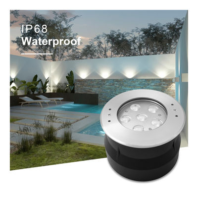 24 Volt 6W 12W Stainless Steel 316 LED Đèn dưới nước với màu trắng mát mẻ Với tay áo gắn nhựa cho hồ bơi