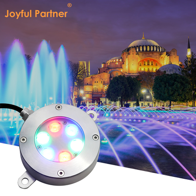 Đèn LED dưới nước phẳng UInderwater mới về RGB 3 trong 1 màu công suất cao 18W bằng thép không gỉ 316 với giá đỡ chữ U
