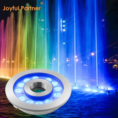 Ánh sáng vòng phun nước LED IP68 24W Stainless Steel Underwater Light