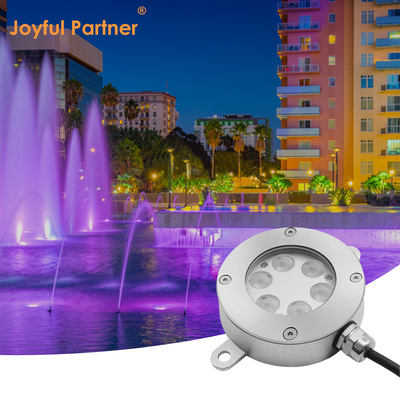 OEM ODM DMX Control RGB LED Fountain Light IP68 Không thấm nước 6 * 2W 6 * 3W RGB LED Color With U Type Bracket