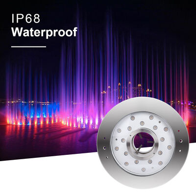 Đèn suối LED DMX512 điều khiển DC24V thép không gỉ RGBW Thay đổi màu sắc cho cảnh quan dưới nước