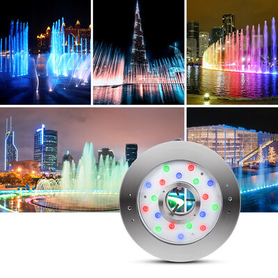 Ánh sáng suối LED Vật liệu thép không gỉ RGBW 4in1 Ánh sáng dưới nước cho môi trường ngoài trời cảnh quan