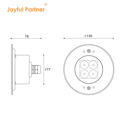 Đèn LED âm nước hồ bơi thiết kế mới Thép không gỉ 316L Ngoài trời 4W