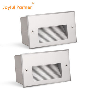 LED Recessed Wall Light SMD LED 120° Downward Light Distribution AC100-240V Aluminum Material For Outdoor Use